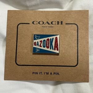 𝅺COACH x Topps x Bazooka Pin NWT